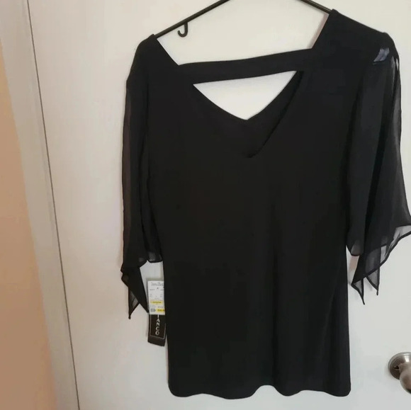 CocoBianco VNeckBlouse Womens Small Coquette Bohemian Cottagecore Costalcore NWT - Picture 2 of 4